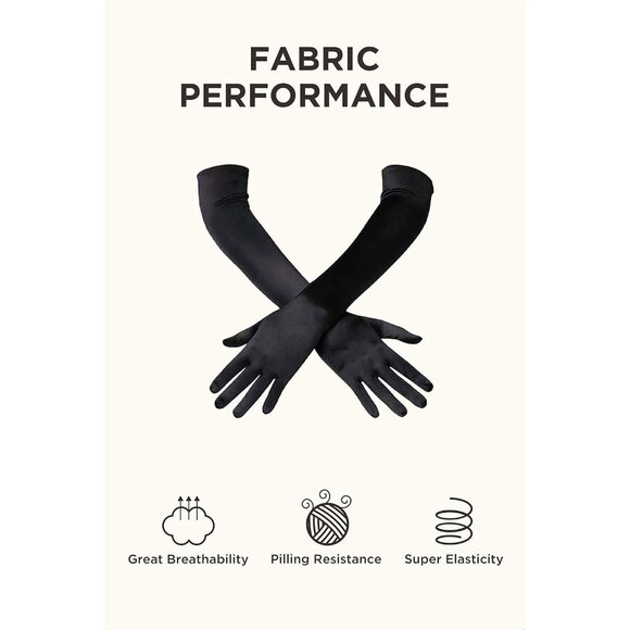 1920s Flapper Accessories Set Costume Headband Necklace Gloves Pearl - Picture 5 of 7